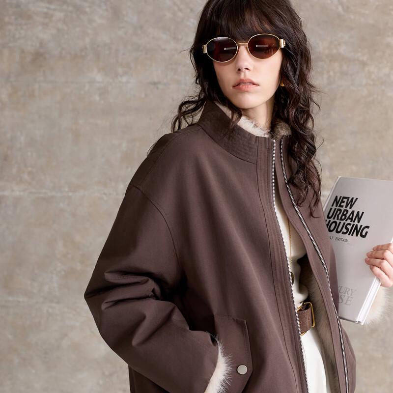 Women's Two-Way Faux Fur Winter Jacket