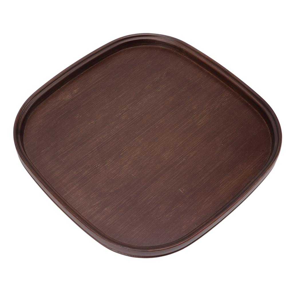 Tea Tray Bamboo Teaboard Refreshment Dried Fruit Teacup Serving Plate Walnut Wood Color S