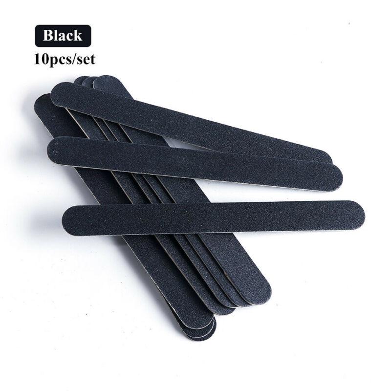 10Pcs Set Nail File Buffer Finger Toe Manicure Pedicure Polishing Sanding Beauty