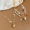 Ornaments Bohemian Shell Necklace Zinc Zinc Alloy Pearl Starfish Beach Pendant Shell Starfish Necklace  Beach