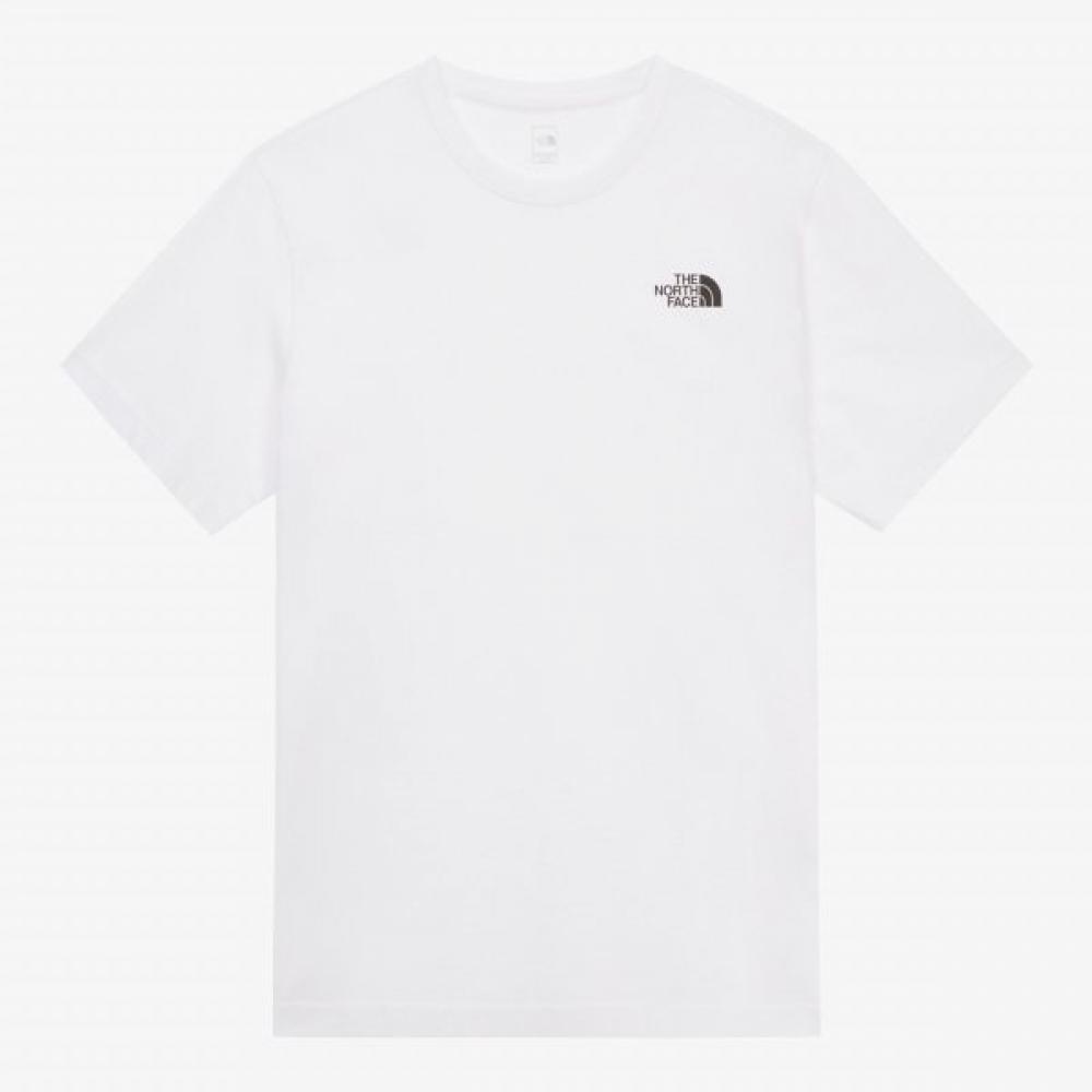 The North Face Men S Double Up Ex ShorT Sleeve T ShirT whiTe nT7ur37c