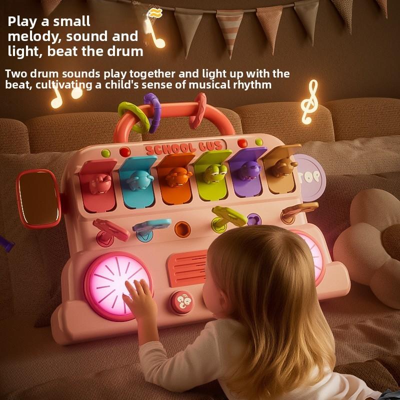 Busy Bus Educational Toy For Toddlers With Multifunction Cognitive Learning Tool