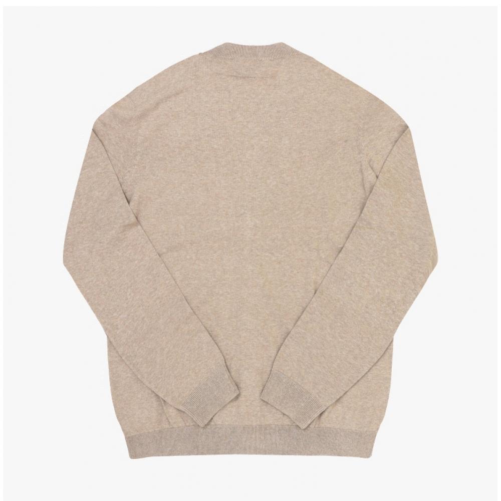 ApeSSe Coezj H22315 Pbc Heathered Beige Jamie Jamie Crepe V Neck Men S Cardigan
