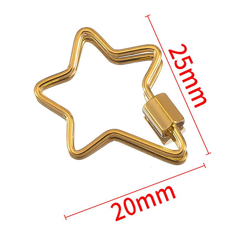 

Золотистый Геометрический Винтовой Карабин-Замок из Нержавеющей Стали Соединитель Застежка Клипса для Изготовления Брелоков и Ювелирных Изделий Своими Руками