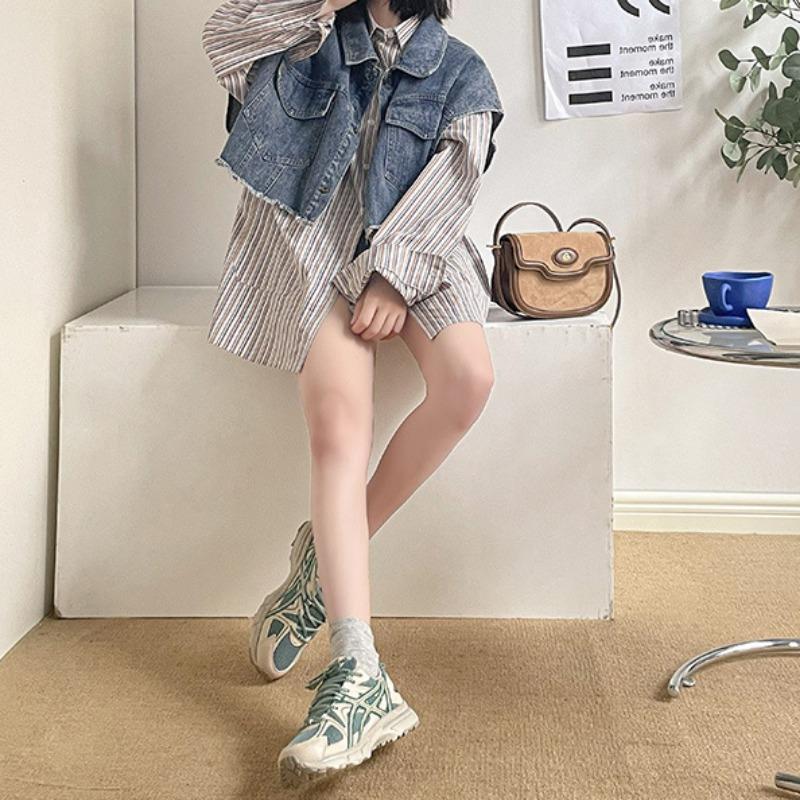 Retro Casual Shoes Breathable Mesh Sports Shoes Student Running Shoes Fashion Women's Shoes