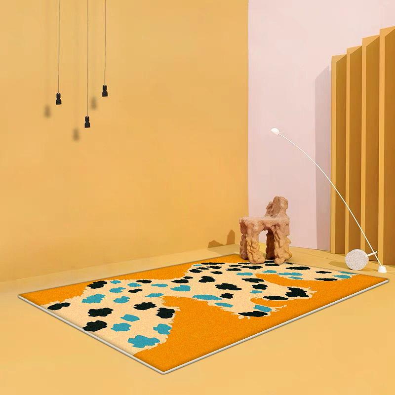 Fashion Yellow Creative Carpet for Living Room Home Decoration Sofa Area Rugs Large Area Bedroom Cloakroom Floor Mat