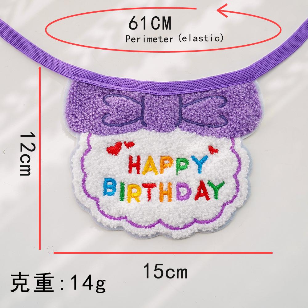 Pet Ins Wind Birthday Saliva Towel Cat Bib Scarf Dog Cat Hat