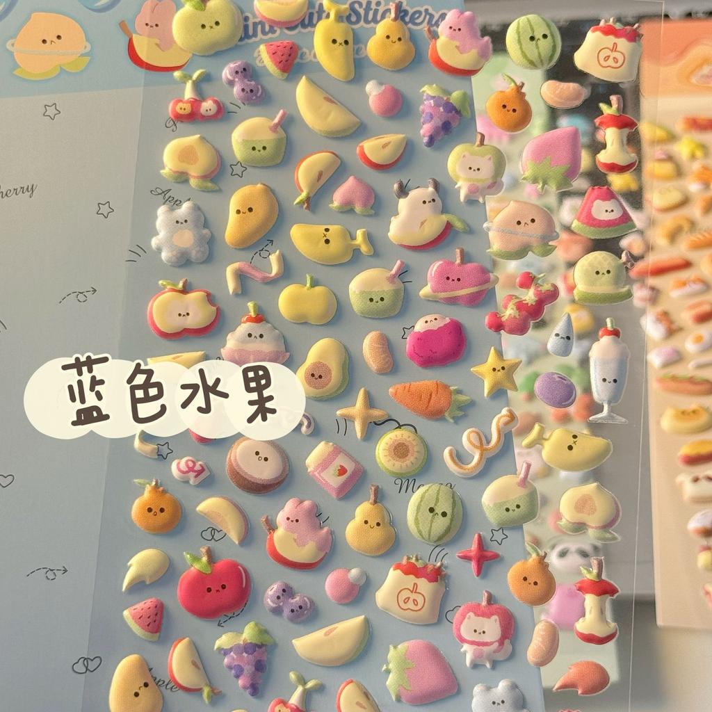 Animal Family Foam Puffy Stickers Cat Dog Waterproof Decals DIY Decor For Journal Kpop Photocard Phone Case Craft Stationery