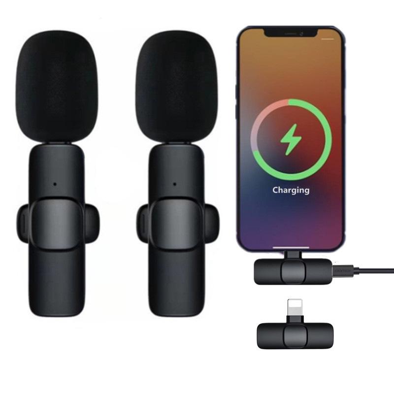 K8K9 Wireless Lavalier Microphone for Live Streaming with Noise Reduction