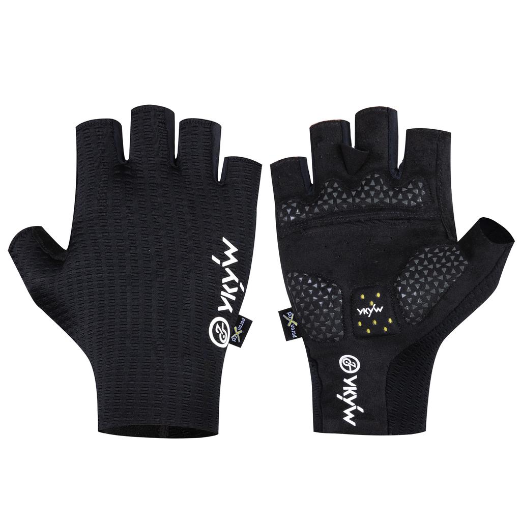 YKYWBIKE 2026 Cycling Sports Gloves PORON XRD Sponge Summer Road Bike Gloves Shock-Absorbing Bicycle MTB Half Finger Gloves 6