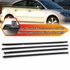 4Pcs Car Window Glass Weatherstrips Sealing Strip Moulding Trim for Mazda3 BK Seires Sedan 2004-2009