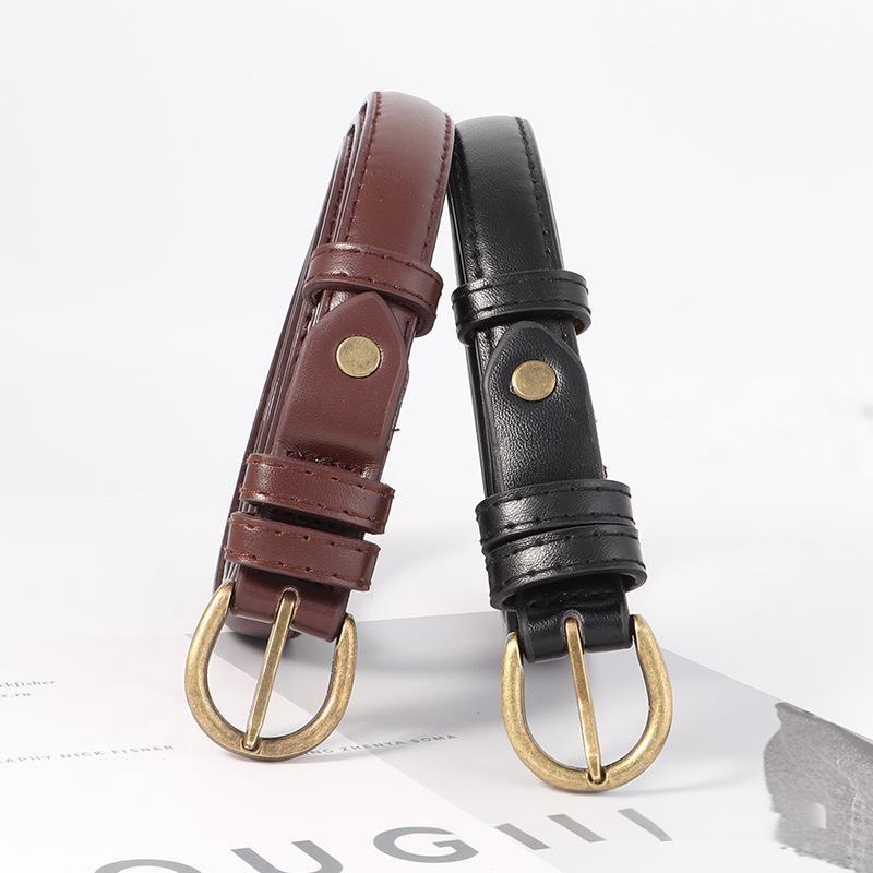 Minimalist Style Stylish Pu Belt With Alloy Pin Buckle For Daily Use Suitable