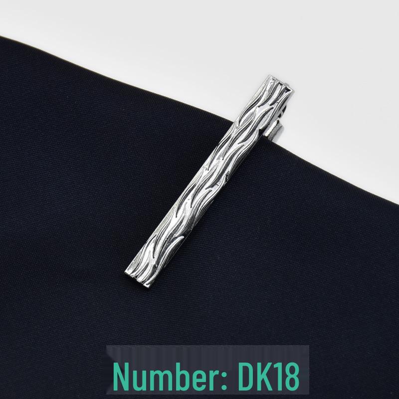 Men's 4cm Korean Style Silver Tie Clip - Suit & Shirt Accessory