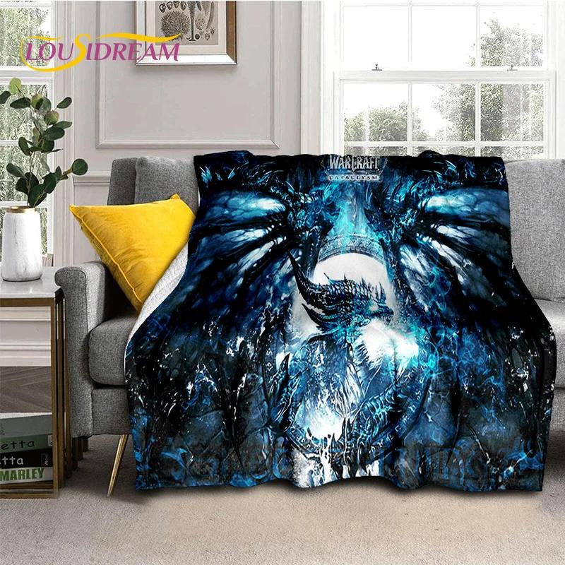 WOW, World of Warcraft Demon Hunter, Lich King Game Flannel Blanket for Beds Bedroom Sofa Picnic,Throw Blanket Outdoor Leisure