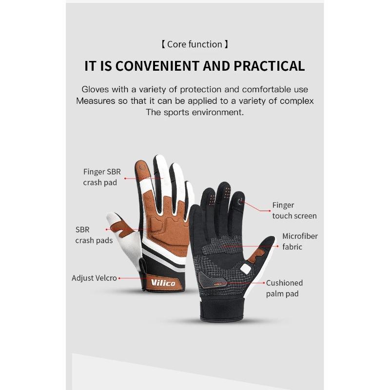 Professional Outdoor Cycling Wear-Resistant Microfiber Anti Slip Protection Multi Scene Universal Cycling Gloves
