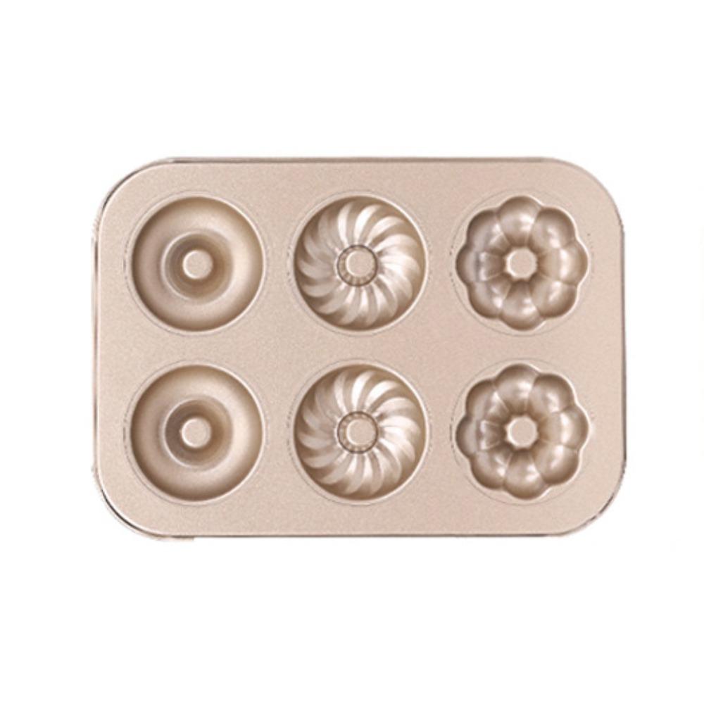 Carbon Steel Cake Baking Tray Non-Stick Donut Muffin Pan DIY Baking Mold Donut Baking Mold Pudding