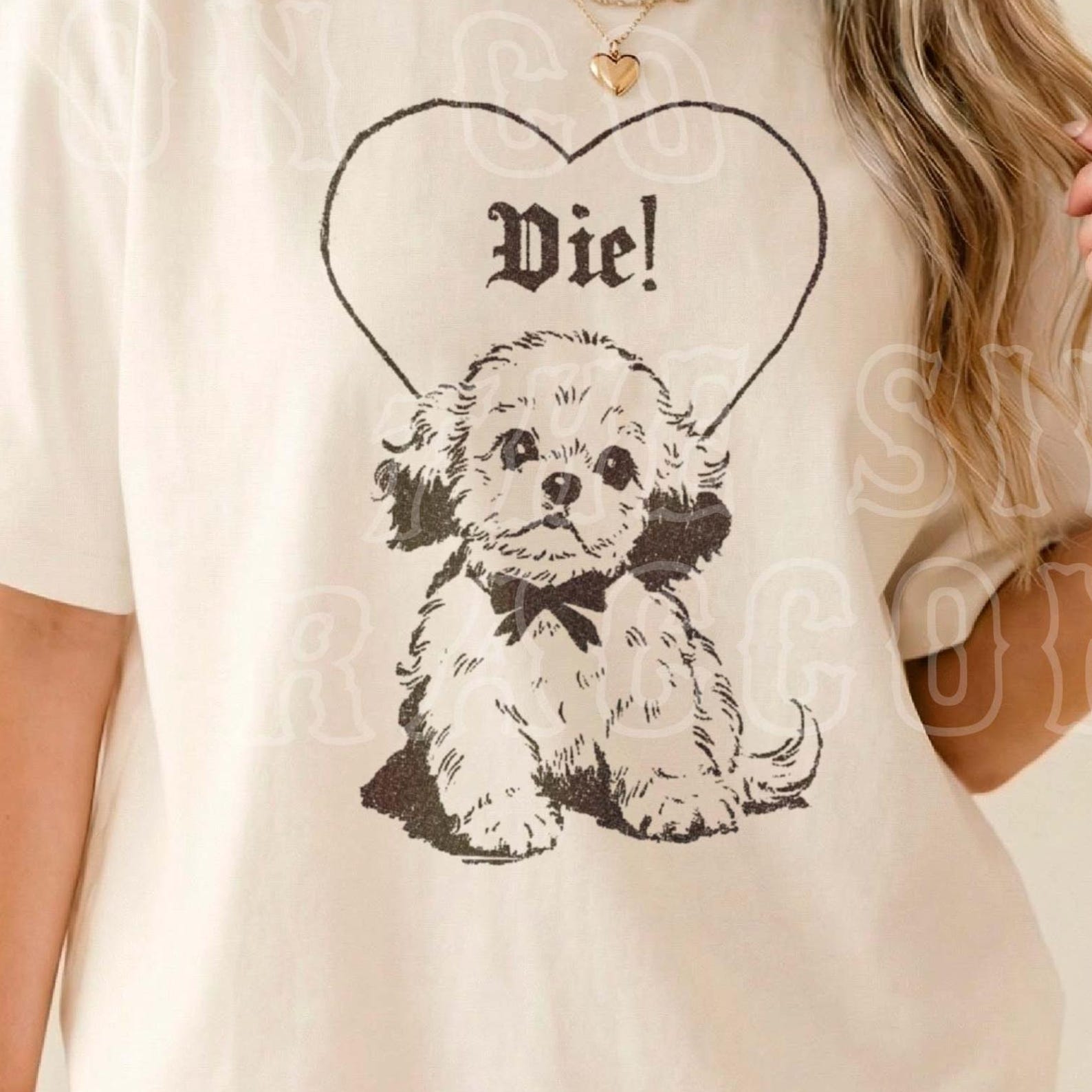 Dark Humor Dog Shirt Gothic Puppy Tee Cute But Deadly Gift for Dog Lovers Vintage Sarcastic Graphic T-Shirt M