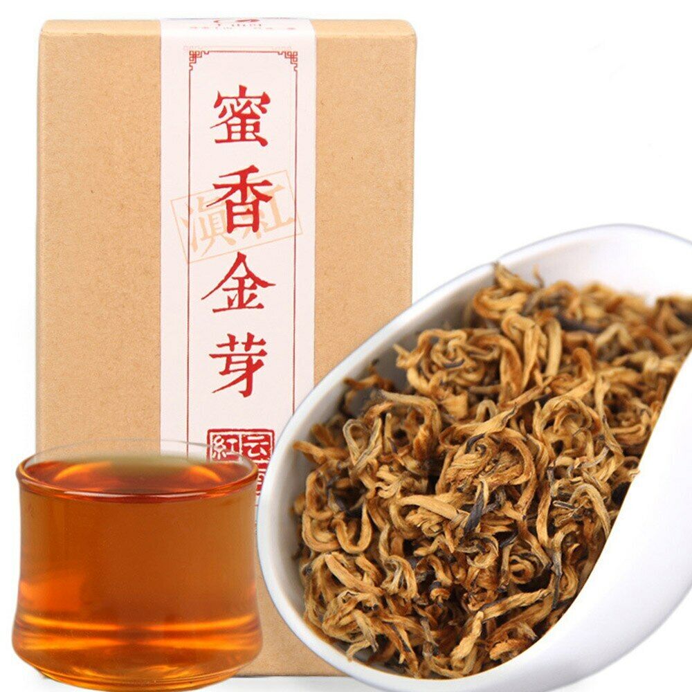 100g/box Golden Bud Black Chinese Tea Red Tea Dianhong Honey Fragrant