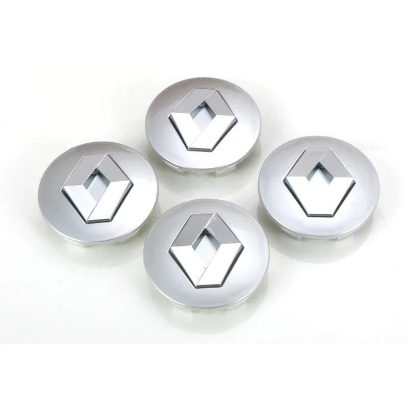 

2026 Hot For Renault Interior Stickers 4pcs 56mm Car Wheel Center Hub Cap Badge Emblem Decal Wheel Sticker For Renault koleos du оранжевый