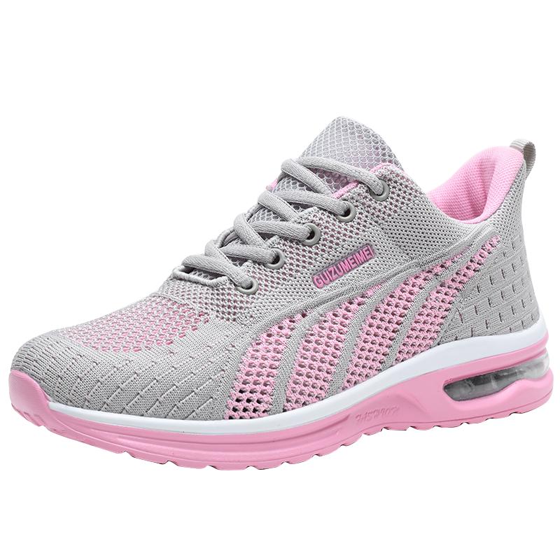 Women Sneakers Air Cushion Soft Bottom Running Shoes Outdoor Mesh Breathable Tennis Shoes