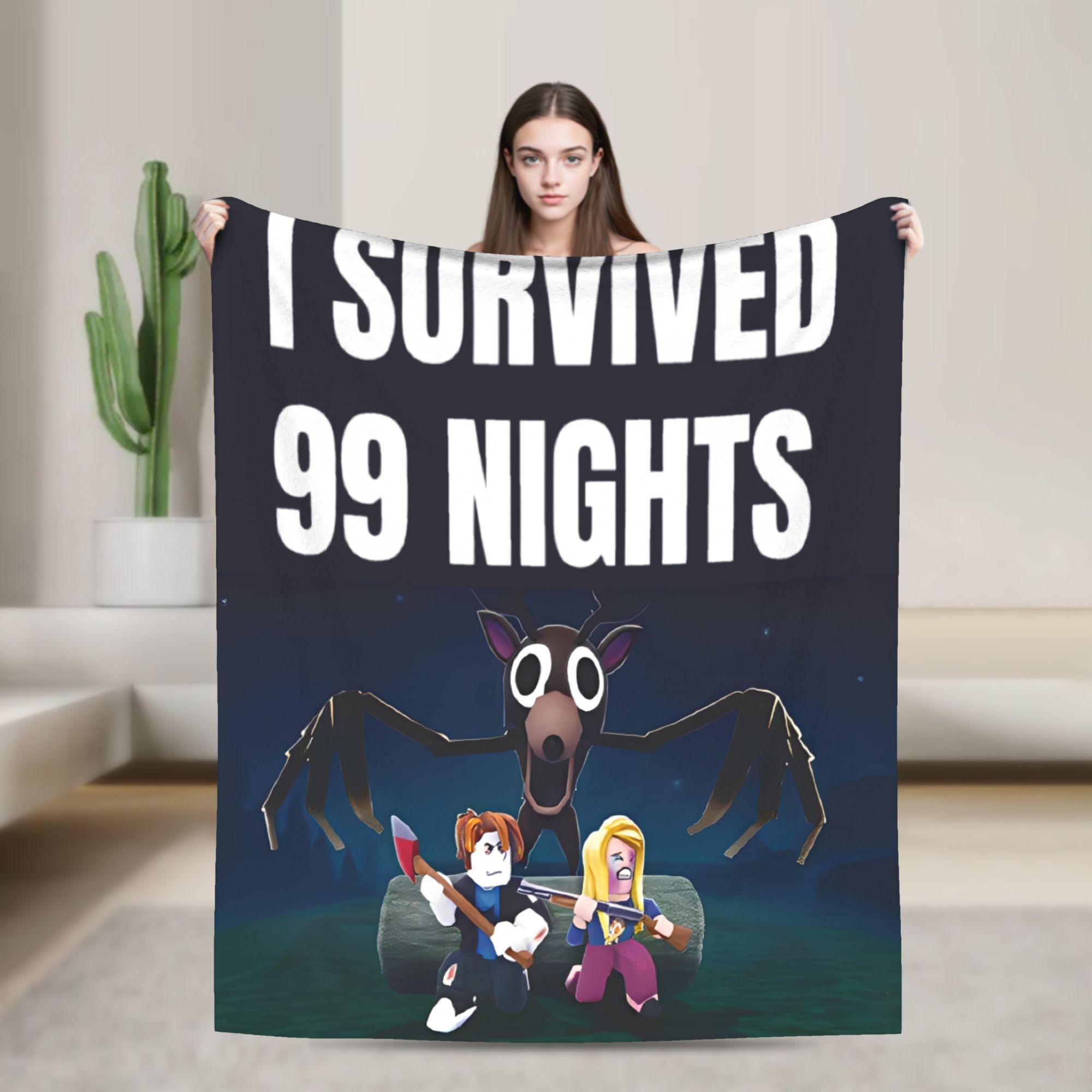 

Ужас 99 Ночей в Лесу Игры на Выживание Пледы Фланелевые Потрясающе Мягкий Плед для Дома Осень/Зима 200x150cm 80x60in