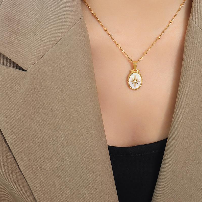 

Милый дизайн Niche Design, ожерелье с подвеской в виде белой морской ракушки, манго, звезды, инкрустированной цирконием, женские серьги-гвоздики, комплект украшений в виде вишен в форме сердца