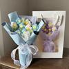 Graduation Flower Bouquet Mothers Day Gifts Crochet Flower Bouquet Hand-Knit Flower Birthday Teachers Day Graduation Gifts