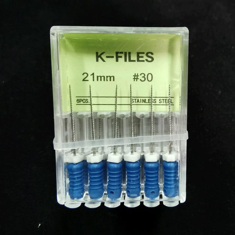 5 Schachtel/los Dental Werkzeuge Wurzelkanal Endo K Datei 21mm Edelstahl Endodontie Instrumente Zahnarzt Zahnmedizin Odontologia