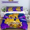 3pcs Tiger Cat Print Duvet Cover Set, 1 Duvet Cover + 2 Pillowcases (No Insert), High-Definition Print, Home & Dorm yy251123007