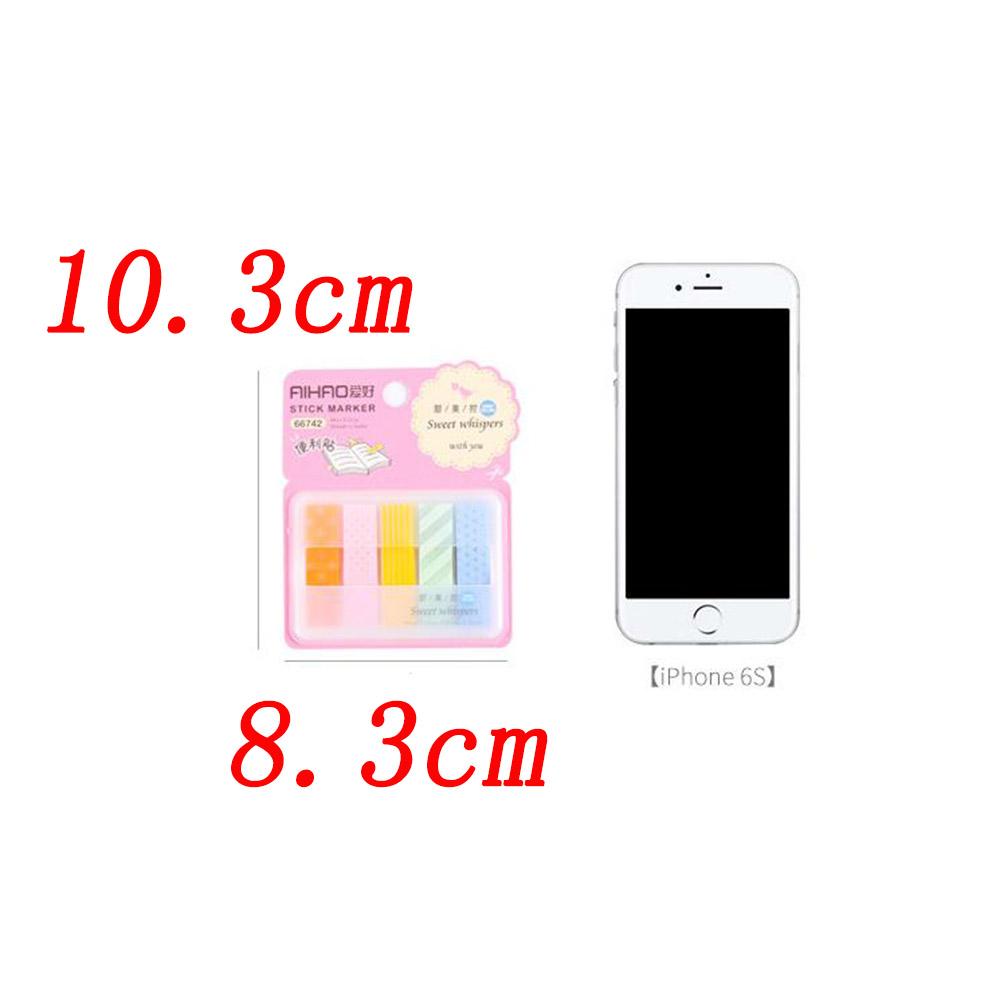 2pcs Color Random Fashion Cute Colorful Index Style Sticky Notes Memo Pad Paster Stickers
