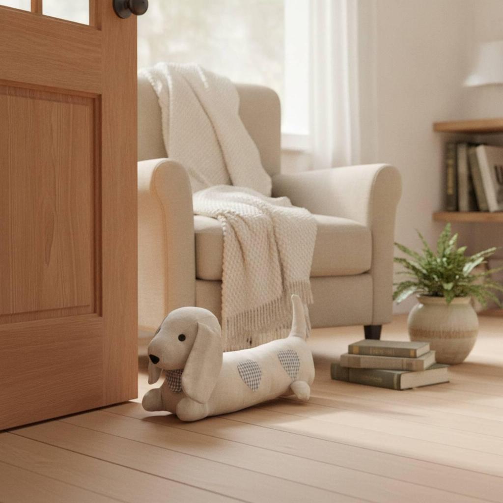 Dog Door Stopper Cute Decorative Animal Airflow for Living Room