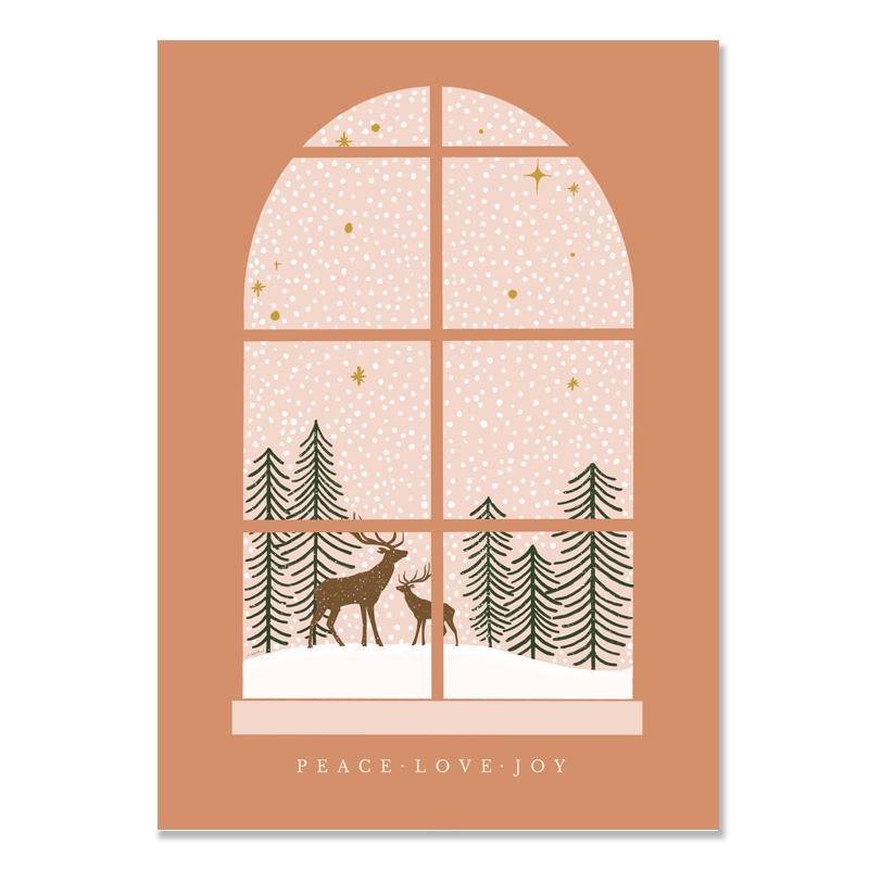 Christmas Tree Garland Decor Posters Merry Christmas Canvas Painting Nordic Poster Holiday Room Wall Art Picture For Home Decor