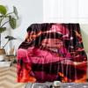 Demon Slayer Theme Printed Blanket - Perfect for Couch, Bed, Travel & Outdoor Use | Machine Washable, Cozy & Durable.