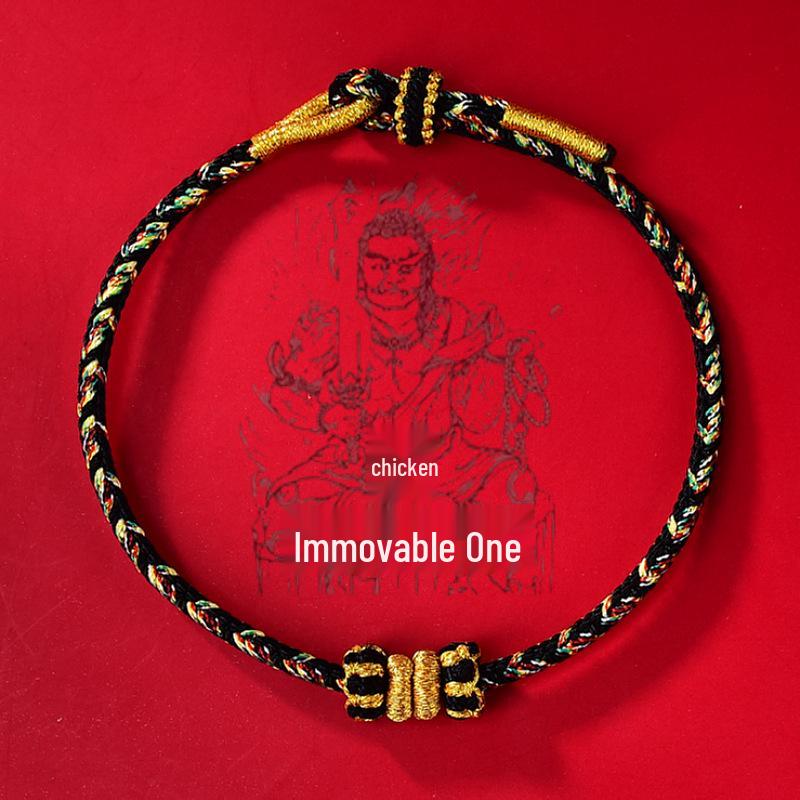 2025 Year of the Snake Zodiac Bracelet: Red String with Pig, Tiger, Monkey, Dragon, Benming Buddha & Tai Sui Charms