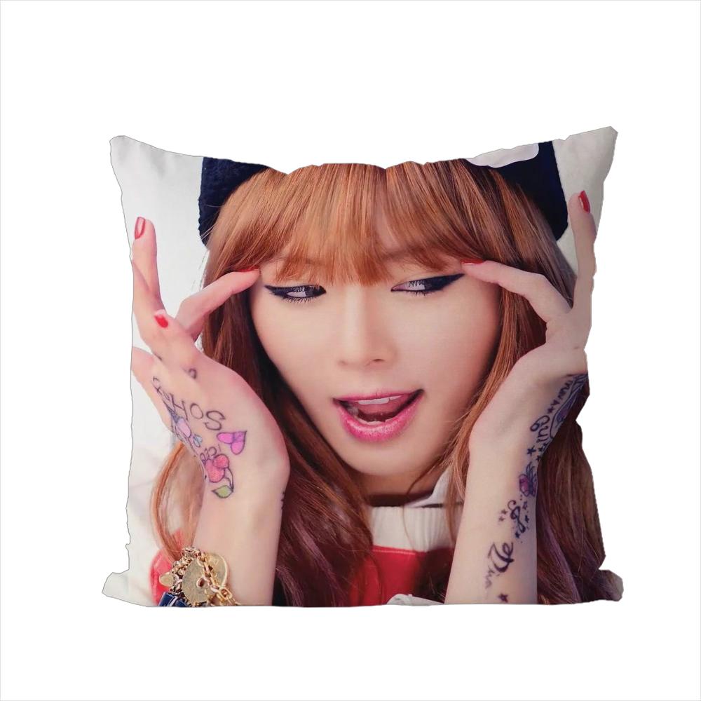 Singer Kim Hyun A Pillow Case For Car Sofa Decorative Home Doublesided Print Plush Square Throw Pillow Cushion Cover