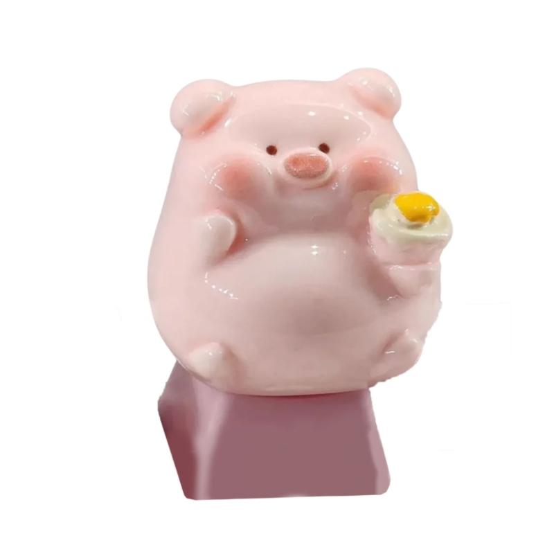 

Креативная розовая свинья Keycap Мультяшные Keycaps Для Механических Клавиатур с Крестовым Штоком Замена Одного Клавиши