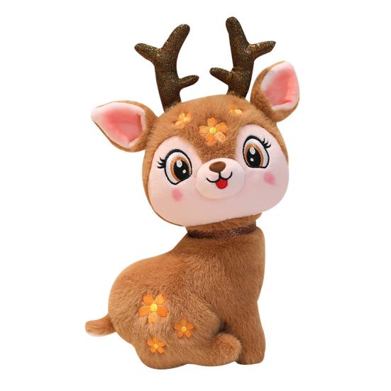 

Плюшевая игрушка Олень Мягкая набивная игрушка Рождественский олень Плюшевая игрушка Подушка для обнимания Праздничный подарок для детей 19cm