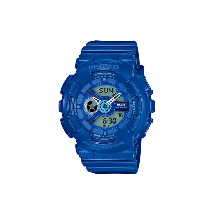 Женские синие часы CASIO BABY-G BA-110BC-2 BA-110BC-2 Blue Dial