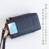 artigianoworks 2-way wallet shoulder bag for women, genuine leather, smartphone pouch, crossbody bag, Himeji leather, large capacity, stylish, gift,
