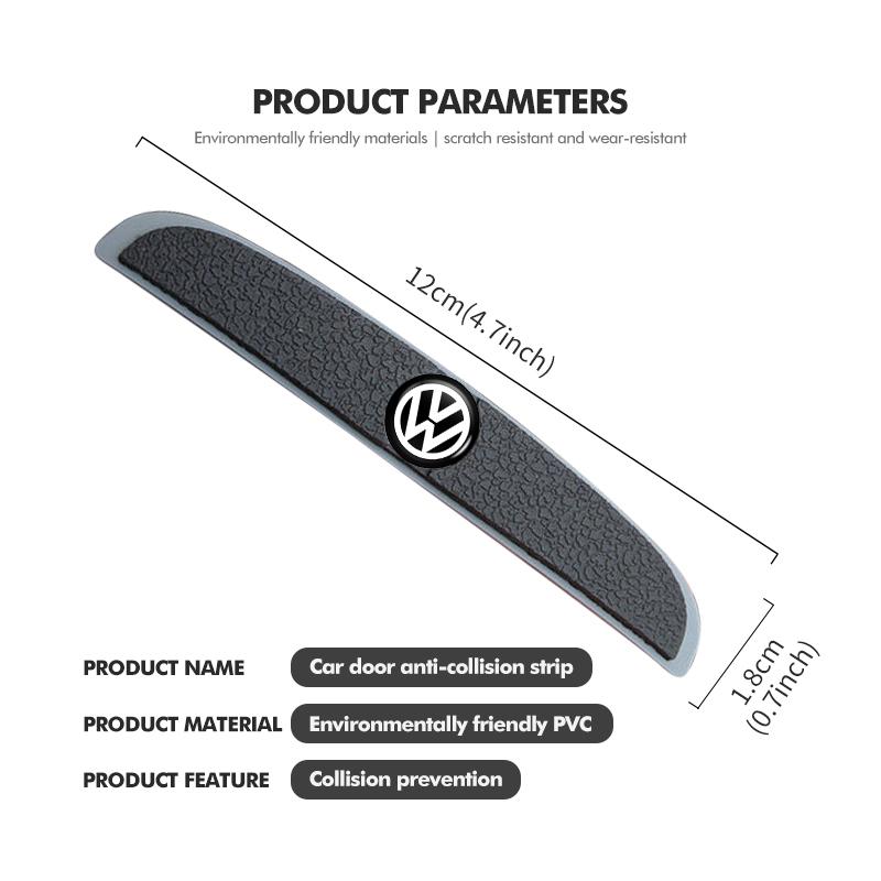 fgg7Car Bumper Protector Collision Strip Door Edge Guard Anti Scratch For Volkswagen VW Polo Jetta Sagitar Magotan Passat B5 B6 B7