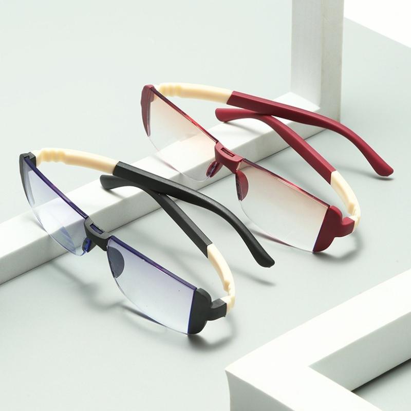 3PCS Reading Glasses Women Urltra-Light PC Protection Anti-Blue Light Men Elegant Comfortable Eyeglasses +100 +150 +200 To+400