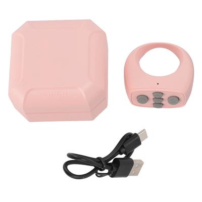 Bluetooth Remote Control Ring 10M with 200mAh Charging Compartment Remote Control Page Turner for