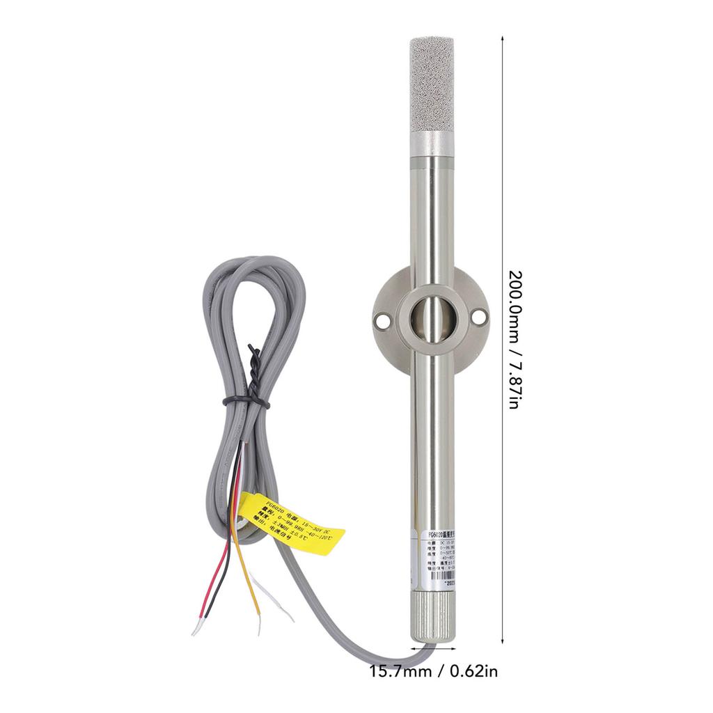 Temperature Transmitter Probe Temperature Humidity Sensor 4‑20mA Output IP68 Waterproof 15‑30V Transmitter Sensor Probe