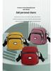 Trendy Nylon Multi-Layer Zipper Crossbody Bag - Simple, Lightweight, and Casual Solid Color Shoulder Bag