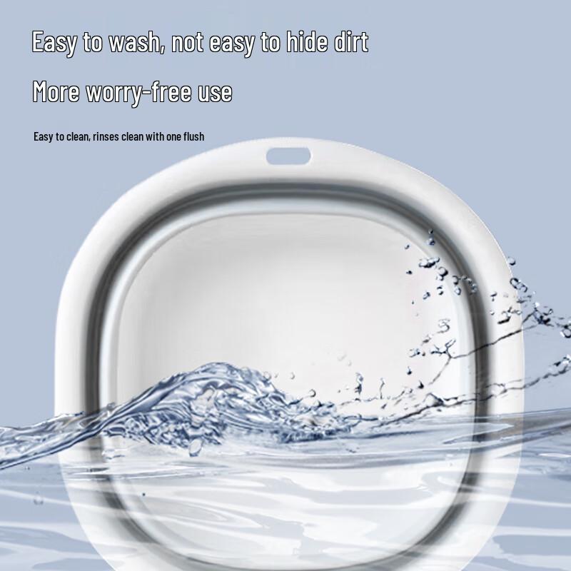 Portable Folding Wash Basin for Laundry and Face - Compact Water Basin for Students, Dorms, Hospitals, and Travel