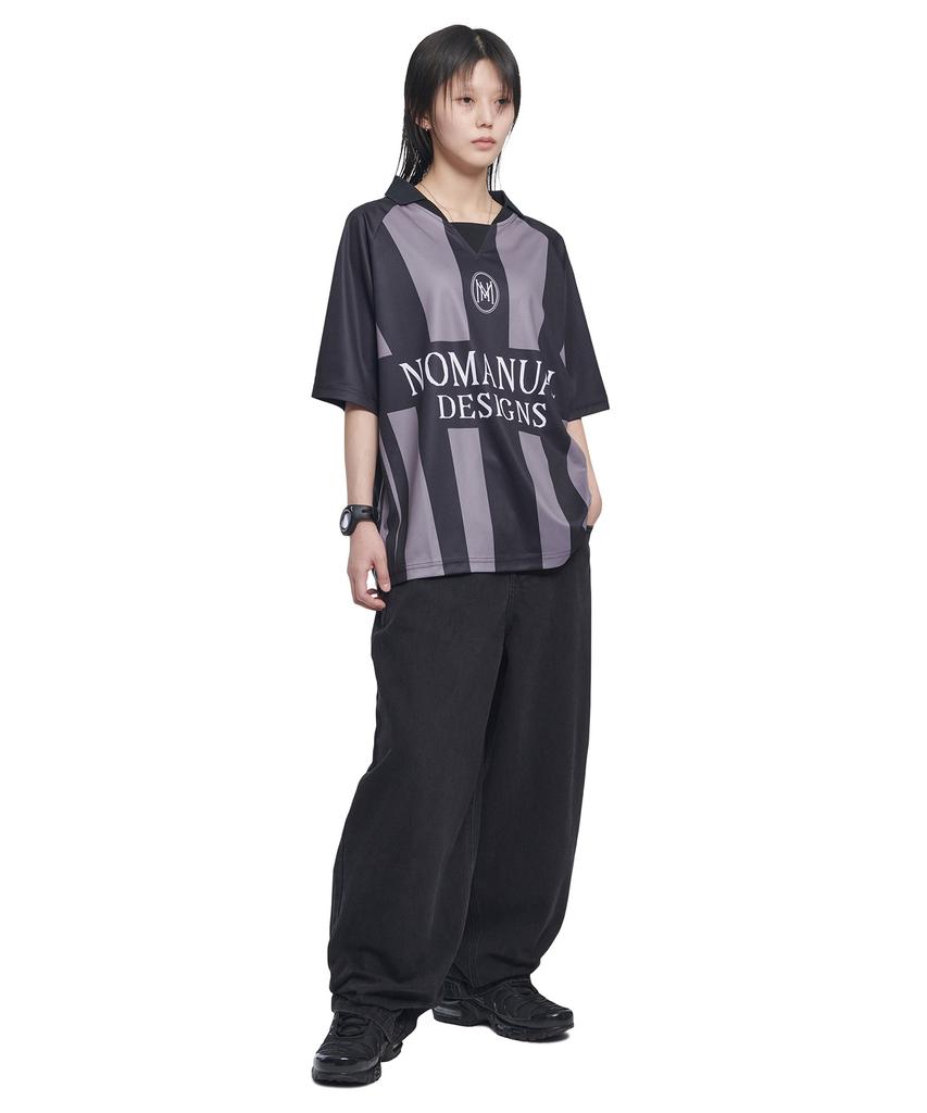 Nomaenyueol Stripe Football Shirt - Gray