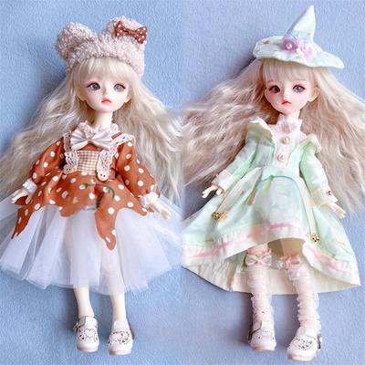 30 cm 6-Punkt-BJD-Puppenkleiderset - Kleidung im Lolita-Stil zum Anziehen der Puppe