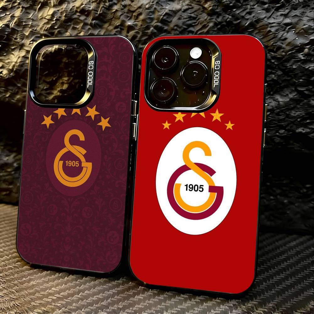 G-Galatasaray-y SK Handyhülle Für iPhone 17,16,15,14,13,12,11 Plus,Pro Max,XS,Bunte Silberne Handyhülle Funda Cover