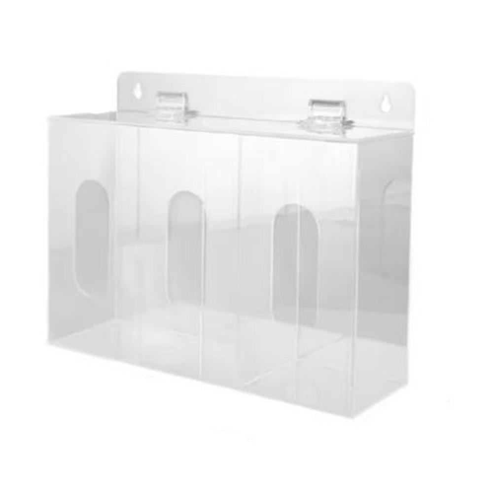 Wall Mounted Acrylic Glove Holder Transparent Gloves Dispenser Box Mask Storage Box  Office