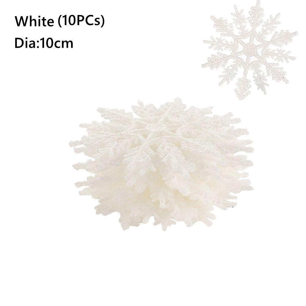 10cm Christmas Glitter Snowflake Hanging pendant DIY Craft Christmas Tree Decor Bling Charming Festival Party Supplies